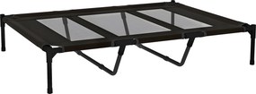 PawHut Pat Înălțat pentru Câini de Talie Mare cu Zonă Respirabilă și Geantă 122x92x23 cm Negru | Aosom Romania