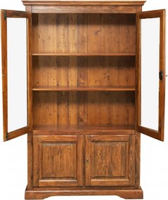 Vitrina L120 37 H197 cm, lemn masiv
