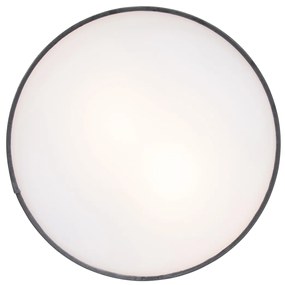 Plafoniera moderna gri 40 cm cu interior auriu - Drum