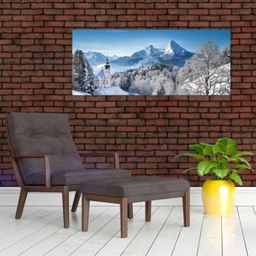 Tablou - O privire asupra peisajului de iarnă (120x50 cm)