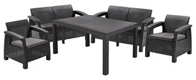 Set mobilier de gradina CORFU II FIESTA Grafit/ Gri-rece