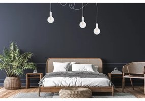 Lustră pe cablu MIROS 3xE27/60W/230V albă