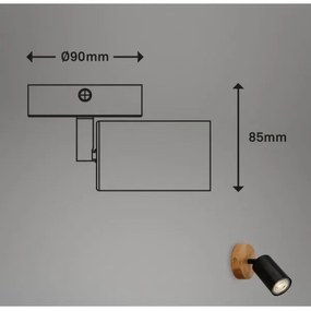 Spot de perete Briloner 2922-015 SPOT 1xGU10/9W/230V