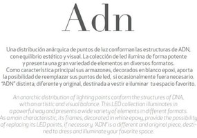 Lustra LED dimabil design modern ADN alb Large