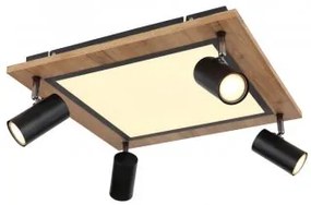 Plafoniera moderna led 24W + 4 becuri GU10 Ulla 67306D2 Globo