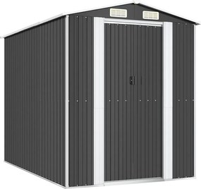 vidaXL Șopron de grădină, antracit, 192x274x223 cm, oțel galvanizat