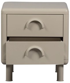 Noptieră bej din metal Rune – WOOOD