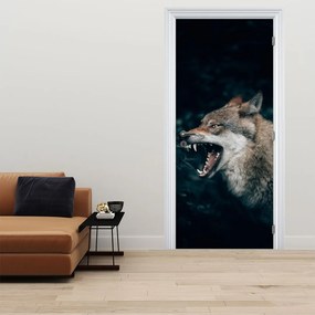 Fototapet pentru ușă - Lupul (95x205cm)