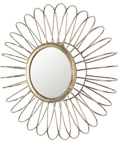 Oglinda metal auriu 50cm Selena