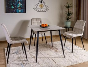 Masa Rion alb/negru L80xl80 cm