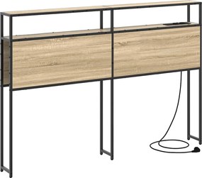 vidaXL Tăblie de depozitare cu raft Stejar sonoma 120 cm Lemn compozit