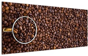 Tablou - boabe de cafea (120x50 cm)