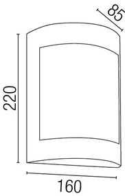 Aplica de perete exterior IP44 Cela-1 72280