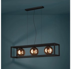 Lustră pe cablu Eglo 390091 CORDOBA 3xE27/40W/230V cupru/negru
