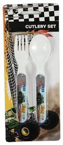Vehicul Xtreme set tacâmuri din plastic - 2 bucăți