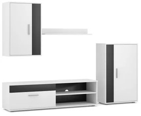 Mobilier pentru living BRICK alb/negru