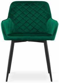 Scaun de catifea verde NOLA