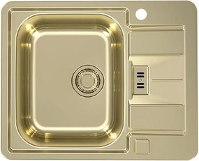 Chiuveta inox Alveus Monarch Line 60 finisaj auriu 62x50 cm