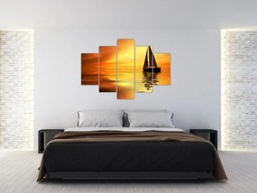 Tablou - Sailboat la apus de soare (150x105 cm)