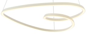 Lampa suspendată scandinavă bej 72cm incl. LED cu 3 trepte de intensitate luminoasă - Circuit
