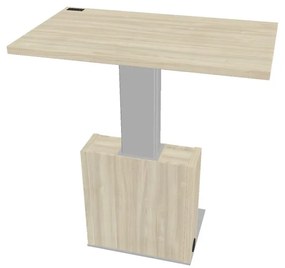 Masă de conferință reglabilă Verno+ 120 x 70 cm, salcâm