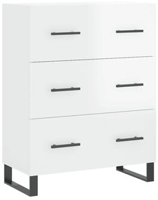 827878 vidaXL Servantă, alb extralucios, 69,5x34x90 cm, lemn compozit