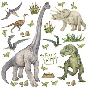 Decorațiune autocolantă Dino, 30 x 30 cm