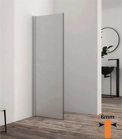 Paravan de dus mobil tip Walk-In Inter Ceramic crom lucios - sticla opaca 40x200 cm
