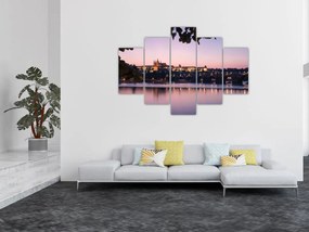 Tablou cu palatul din Praga și Vltava (150x105 cm)