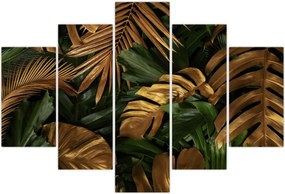 Tablou - Frunze aurii (150x105 cm)