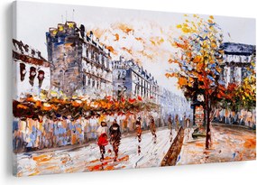 Tablou - Viața în oraș (90x60 cm)