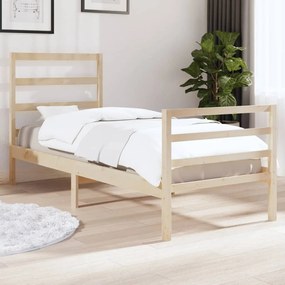 3103678 vidaXL Cadru de pat single, 90x190 cm, lemn masiv de pin