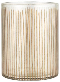 IB Laursen Vaza de sticla cu decor din alama INLAID