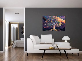 Tablou – Arbore violet plin de energie (90x60 cm)