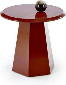 Masuta cafea LOCA, visiniu, 50x47 cm