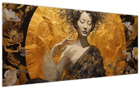 Tablou - Doamnă japoneză (120x50 cm)