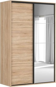 Dulap FLEX, stejar sonoma, PAL, cu 2 usi, 150x66x240 cm
