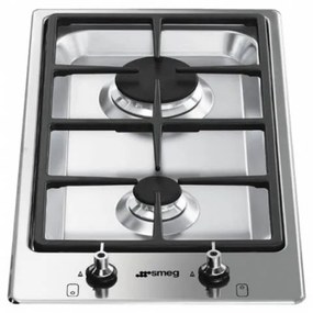 Plita incorporabila pe gaz Smeg Classic PGF32G, 30 cm latime, gratare fonta