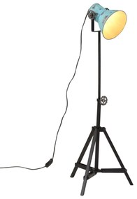 vidaXL Lampă de podea, 25 W, albastru uzat, 35x35x65/95 cm, E27