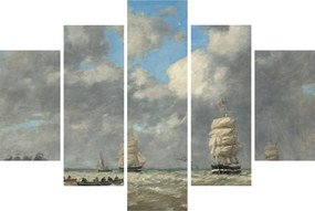 Tablou - Eugène Boudin, Le Havre, reproducere (150x105 cm)