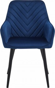 Reducere Scaun de masa NANA VELVET, albastru II. calitate