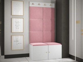 Mobilier hol Tewarota Slim IV (Alb + Roz) . 1104846