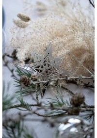 Decorațiune de Crăciun suspendată argintie Kähler Design Christmas Angel