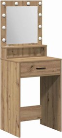 vidaXL Masă de Machiaj Stejar Artizanal 50 x 41 x 135 cm Lemn compozit