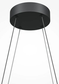 Lustra LED suspendata design geometric Halo negru