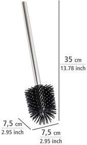 Perie WC cu mâner din oțel inoxidabil Wenko