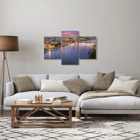 Tablou cu orașul Bratislava cu râu (90x60 cm)