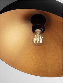Lustra aplicata design decorativ GEA negru/auriu D-40cm