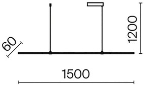 Lustra LED suspendata stil minimalist modern Halo alama