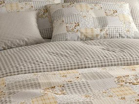 Lenjerie de pat din bumbac Renforce PATCHWORK bej Dimensiune lenjerie de pat: 70 x 90 cm | 140 x 200 cm